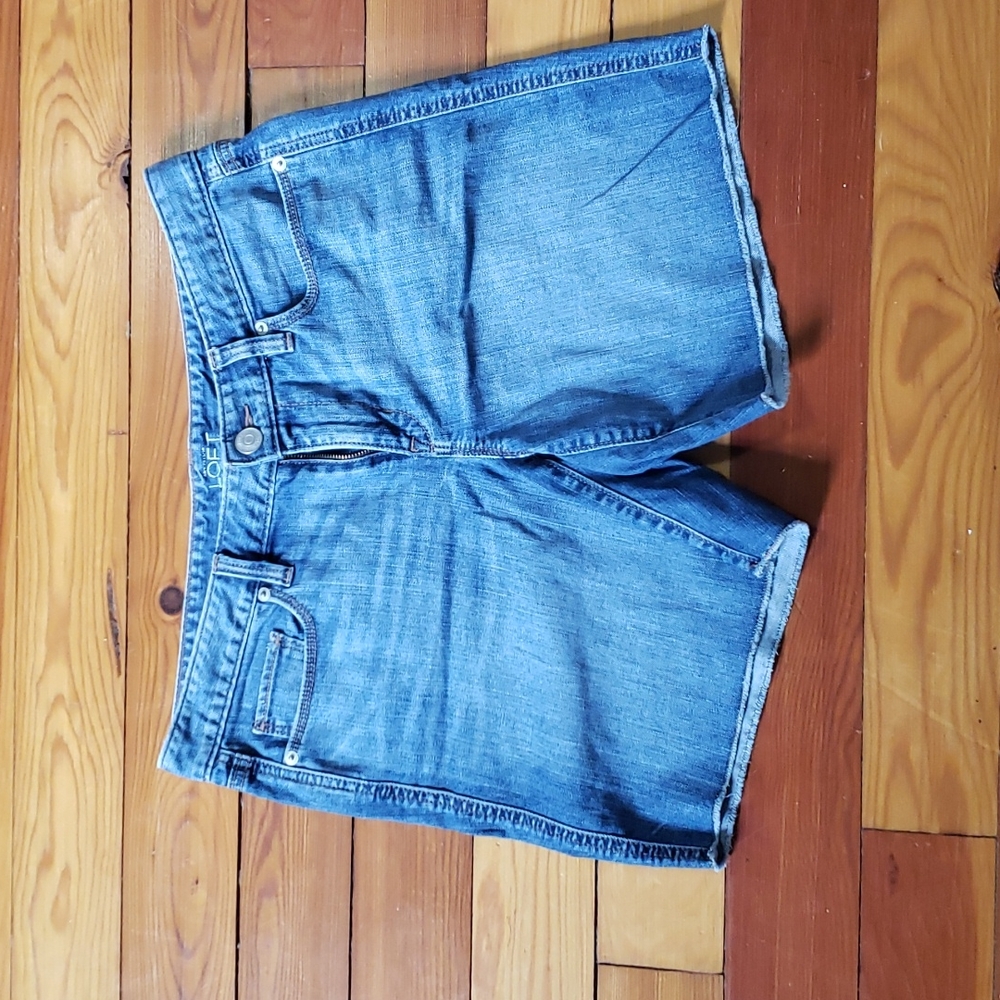 Loft denim cutoff shorts